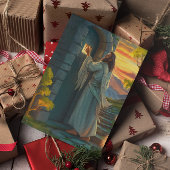 Jesus klopft an einer rustikalen Tür Karte