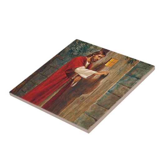 Jesus klopft auf der Tür Fliese (Seite)