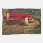 Jesus klopft auf der Tür Küchentuch (Horizontal)