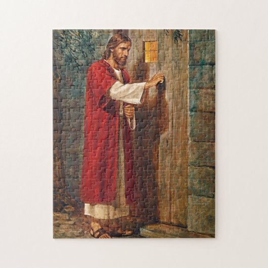 Jesus klopft auf der Tür Puzzle (Vertikal)