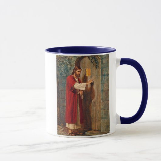 Jesus klopft auf der Tür Tasse (Rechts)