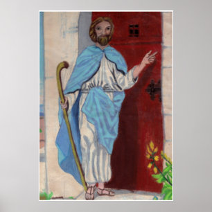 JESUS KLOPFT Plakat