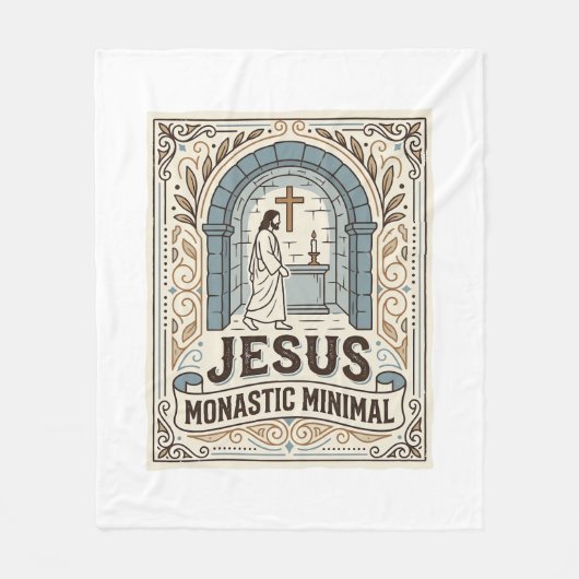 Jesus Kloster Minimal Jesus Kloster Minimal Chri Fleecedecke (Vorderseite)