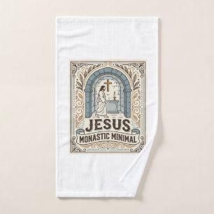 Jesus Kloster Minimal Jesus Kloster Minimal Chri Handtuch