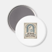 Jesus Kloster Minimal Jesus Kloster Minimal Chri Magnet (Vorderseite/Rückseite)