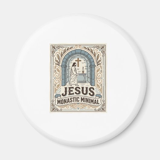 Jesus Kloster Minimal Jesus Kloster Minimal Chri Magnet (Vorne)