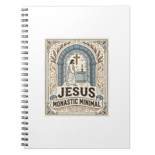 Jesus Kloster Minimal Jesus Kloster Minimal Chri Notizblock