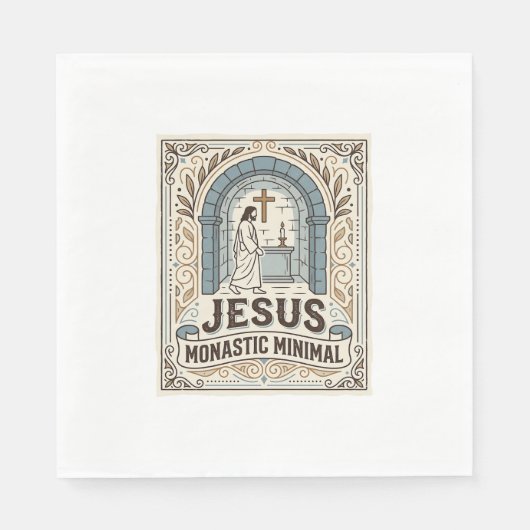 Jesus Kloster Minimal Jesus Kloster Minimal Chri Serviette (Vorderseite)