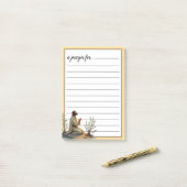 Jesus Kneeling in Prayer War Room Prayer Post-it Klebezettel (Auf Schreibtisch)