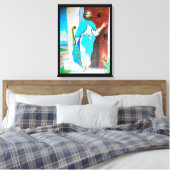 JESUS KNOCKS Leinwand (Insitu (Schlafzimmer))