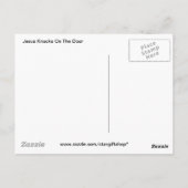 Jesus Knocks On The Door Postkarte (Rückseite)