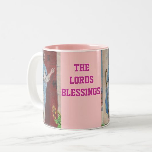 JESUS KNOCKS OSTERE Tasse (Vorderseite Links)