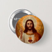 Jesus-Knopf Button (Vorne & Hinten)