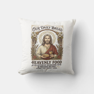 Jesus-Kochbuch Rezeptkarte Ästhetik Vintage-Shirt Kissen