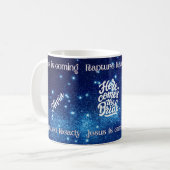 "Jesus kommt auf Rapture Ready" Design-Tasse Kaffeetasse (Vorderseite Links)
