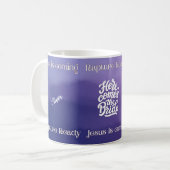 "Jesus kommt auf Rapture Ready" Design-Tasse Kaffeetasse (Vorderseite Links)