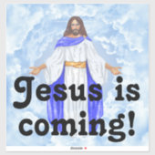 Jesus kommt! aufkleber (Blatt)