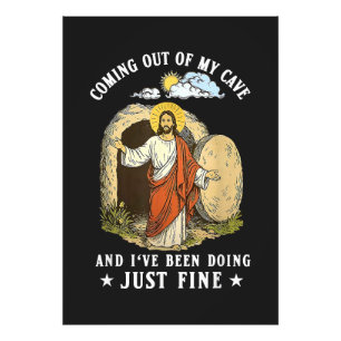 Jesus kommt aus meiner Höhle Fotodruck