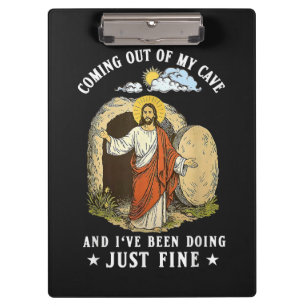 Jesus kommt aus meiner Höhle Klemmbrett