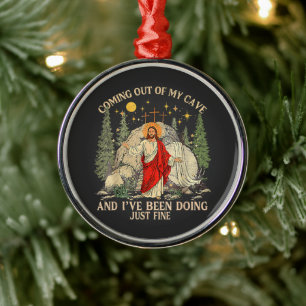 Jesus kommt aus meiner Höhle Ornament Aus Metall