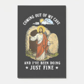 Jesus kommt aus meiner Höhle Post-it Klebezettel (Vorderseite)
