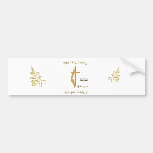 Jesus kommt autoaufkleber (Vorne)