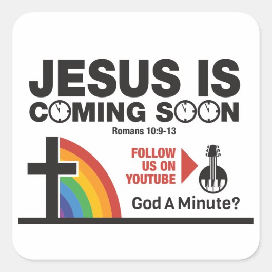 Jesus kommt bald 20 Aufkleber auf dem Platz pro Bl (Vorderseite)