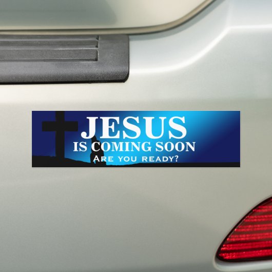 JESUS KOMMT BALD Autoaufkleber (Auf Auto)