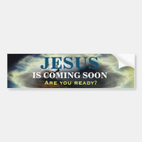 JESUS KOMMT BALD Autoaufkleber