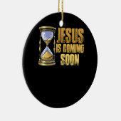 Jesus kommt bald Countdown bis Jesus Christus H Keramik Ornament (Rechts)