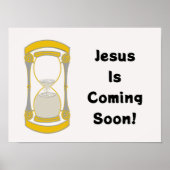 Jesus kommt bald Gold Hourglass Poster (Vorne)