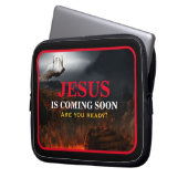 JESUS KOMMT BALD LAPTOPSCHUTZHÜLLE (Vorderseite Links)