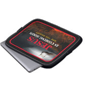 JESUS KOMMT BALD LAPTOPSCHUTZHÜLLE (Vorne Knopf)