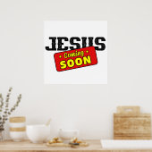 JESUS kommt bald Poster (Küche)