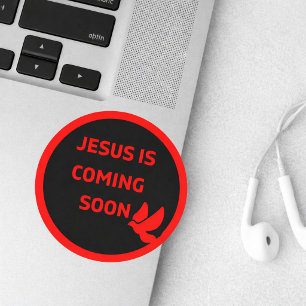 Jesus kommt bald _red taube Sticker