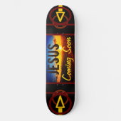 Jesus kommt bald Skateboard (Vorderseite)