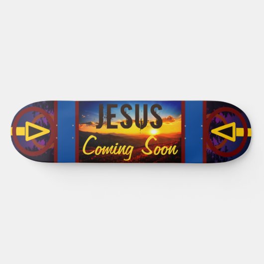 Jesus kommt bald Skateboard (Horizontal)