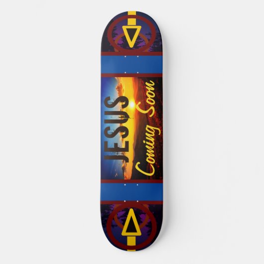 Jesus kommt bald Skateboard (Vorderseite)