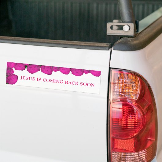 JESUS KOMMT BALD… ZURÜCK RELIGIÖSER STOSSDÄMPFER AUTOAUFKLEBER (Auf Lkw)