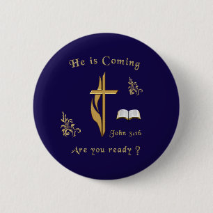 Jesus kommt button