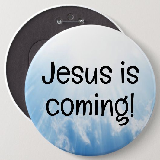 Jesus kommt! button (Vorne & Hinten)