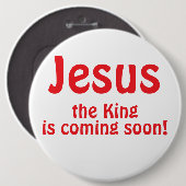 Jesus kommt button (Vorne & Hinten)