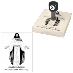 Jesus kommt! gummistempel