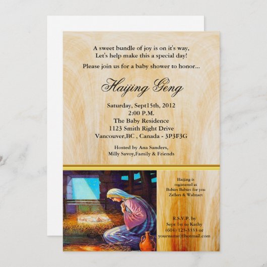 Jesus kommt in unsere Welt Johannes 1:14 Einladung (Vorne/Hinten)