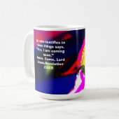Jesus kommt kaffeetasse (Vorderseite Links)