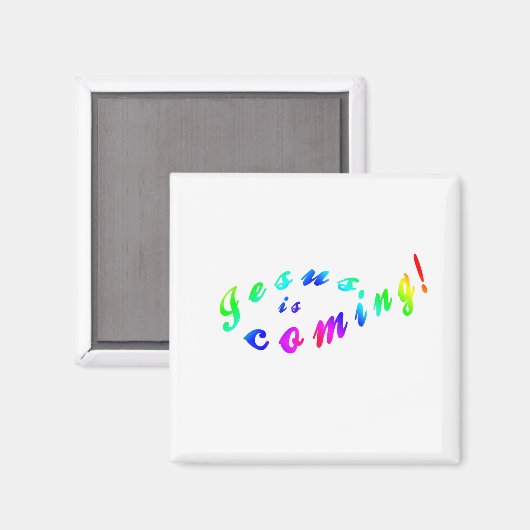 Jesus kommt magnet (Vorderseite/Rückseite)