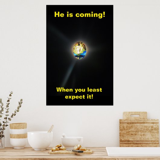 JESUS KOMMT POSTER (Küche)