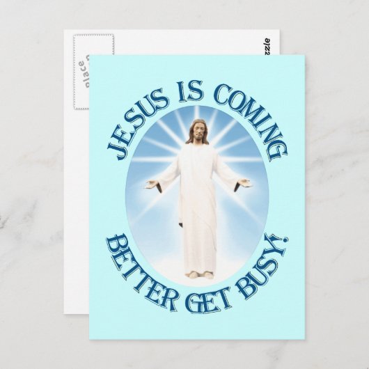 Jesus kommt postkarte (Vorne/Hinten)