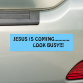 JESUS KOMMT ........... SCHAUEN SIE!! AUTOAUFKLEBER (Auf Auto)
