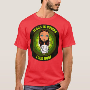 Jesus kommt zu beschäftigt aussehen Jesus Illustra T-Shirt